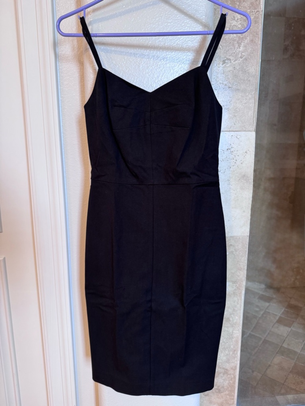 Banana Republic Classic Black Sheath Dress with Spaghetti Straps
